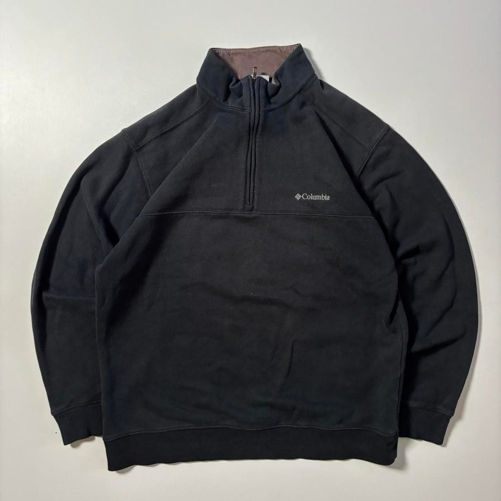 Black Columbia Quarter Zip Fleece Pullover - M